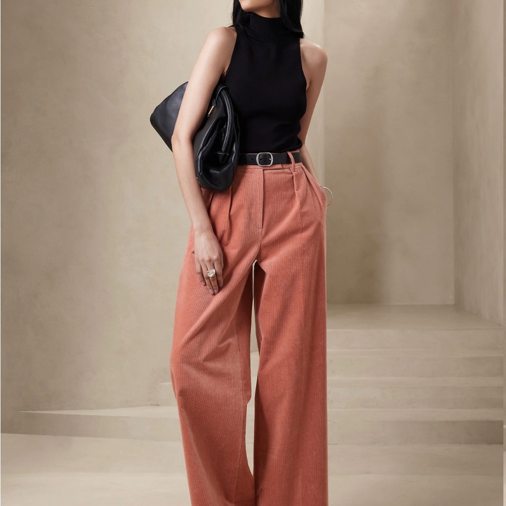 Banana Republic Wide Leg Corduroy Trousers - Size 16 - NWT